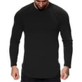 thumbnail image 1 of Men Summer Tops Camping Novelty Items Fitted Tops Men Long Sleeve under Scrub Tee plus Size Turtleneck Long Sleeve Sweater Dress Turtleneck Tee Shirt S Shirts Short Classic Fit Mens Tunic Black 2XL, 1 of 5