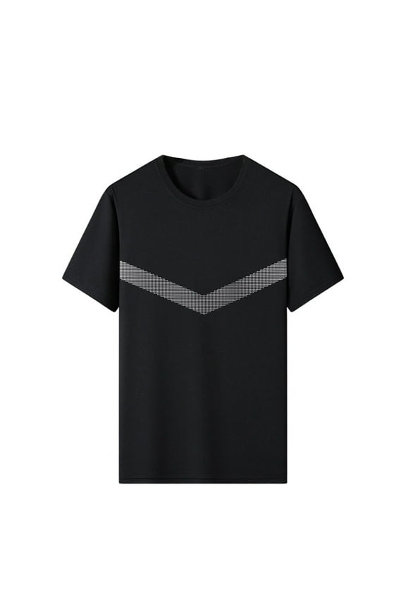 Men Summer Tops Lady Workout Top Deep Men Loose Shirts High Neck Layering Top Petite Tee Shirt Turtleneck Game Day Shirt Fitted Tee Exercise Clothe Set Short Sleeve Summer Men's Outdoor Black 3XL