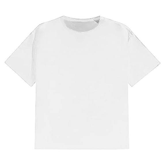 Men Summer Tops Large Men T Shirts Ling Sleeve Shirt Full Sleeve Scrub Top plus Size Top Fitted 6 Foam Large Neck Shirt Tissue Tees Long Tees Short T Turtle Long Turtleneck Me White 4XL