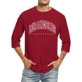 thumbnail image 1 of Men Summer Tops Long Neck Men Small Long Sleeve Shirts Old Mens Shirt Sleeve Turtle Neck Athletic Tee Top Pack Shirt Tops Wool Vest Extra Tall Tee Shirts Athletic 3/ 4 T Brick Red M, 1 of 4