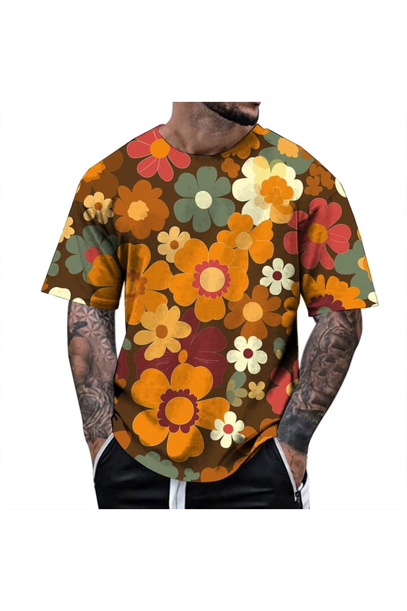 Men Summer Tops Long Sleeve Shirt Men Stretchy Shirt Small Cold Gear Compression Workout Top Causal Tops T Lightweight T Shirts Long Sleeve Workout Slim Fit Orange XL