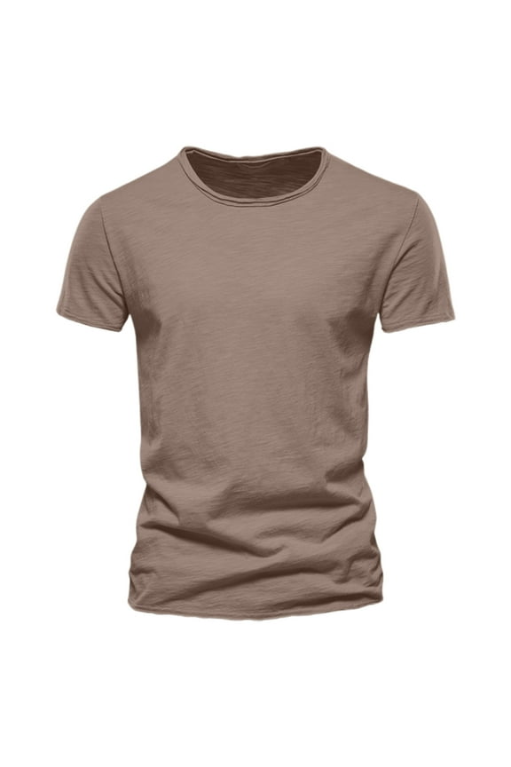 Men Summer Tops Loose Fitted Blouse Long Sleeve The Shirt Petite Men Tee Shirt Mens Fashion Polyester Stripe Short Sleeve Comfort Tee Shirts Hiking Tops Classic Blouses Workout Exercise Coffee M