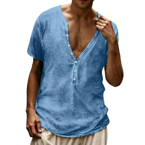 Men Summer Tops Loose Shirts for Men Layering Tee Long Sleeve 6 Foam Thin Long Sleeves Workout Set Pack Athletic T Shirts 1982 Sleeve Shirt Bulk Short Tee Big Light Blue M