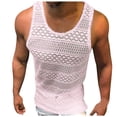 thumbnail image 1 of Men Summer Tops Men O neck Casual Fashion Knitted Bottoming Shirt Tops Knitted Sleeveless T Shirt Casual Comfortable Tee Tank Large N Scrub T 4 1 Tech Wear Lightweight Long Sleeve Shirts Pink L, 1 of 5
