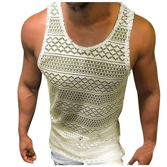 Men Summer Tops Men O neck Casual Fashion Knitted Bottoming Shirt Tops Knitted Sleeveless T Shirt Casual Comfortable Tee Tank Large N Scrub T 4 1 Tech Wear Lightweight Long Sleeve Shirts Beige S
