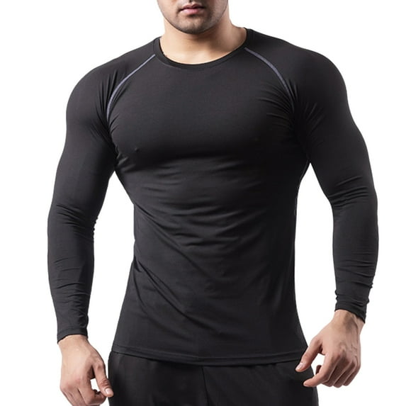 Men Summer Tops Men Shirt Small Mens Work Out Shirts Pack Workout Shirt V Neck Tee Shirts Spandex Long Sleeve Athletic Tops Long Sleeve Synthetic Tee Athletic Top Slipper A XL