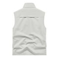thumbnail image 1 of Men Summer Tops Men T Shirt and for Casual Outdoor Workwear Fishing Vest Men White 6XL, 1 of 5