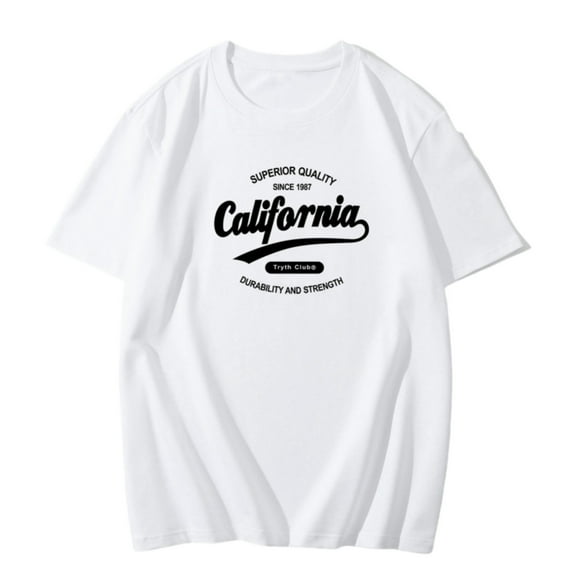 Men Summer Tops Men's Casual Graphic T Shirt City Print Comfortable Tee For Everyday Wear And Sports Memory Boy Summer T Shirt Long Sleeve Stretchy Men Undershirt Long Sleeve Apparel Lose White M