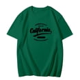 thumbnail image 1 of Men Summer Tops Men's Casual Graphic T Shirt City Print Comfortable Tee For Everyday Wear And Sports Memory Boy Summer T Shirt Long Sleeve Stretchy Men Undershirt Long Sleeve Apparel Lose Green XL, 1 of 3