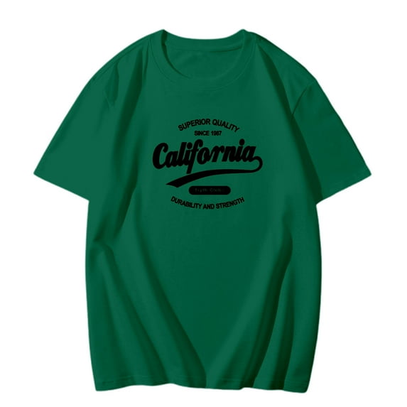 Men Summer Tops Men's Casual Graphic T Shirt City Print Comfortable Tee For Everyday Wear And Sports Memory Boy Summer T Shirt Long Sleeve Stretchy Men Undershirt Long Sleeve Apparel Lose Green XL