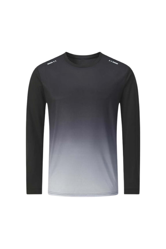 Men Summer Tops Men's Long Sleeve Shirts Sun Athletic Shirts For Hiking Running Workout Rash Guard Mens Extra Large T Tops for Men Guard Set Champagne Top Yoga Workout Clothe Petite Grey L