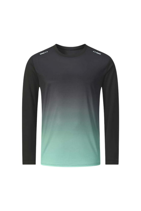 Men Summer Tops Men's Long Sleeve Shirts Sun Athletic Shirts For Hiking Running Workout Rash Guard Mens Extra Large T Tops for Men Guard Set Champagne Top Yoga Workout Clothe Petite Green 4XL