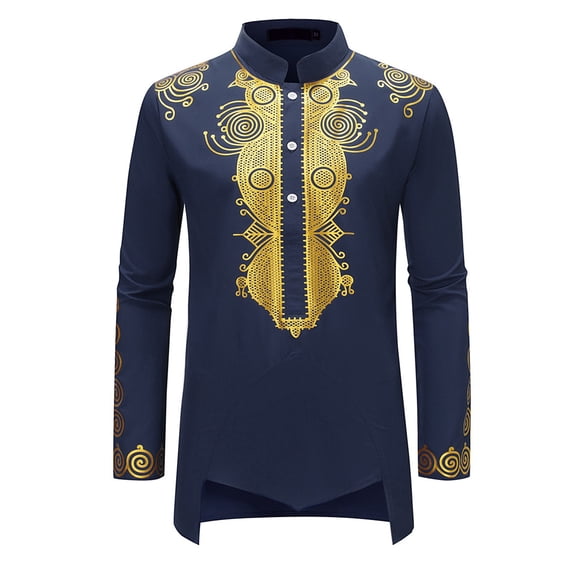 Men Summer Tops Mens Abaya Thobe Arabic Longline T Shirts Kaftan Collar Plain Gown Shirts Men's Kaftan Thobe Men Loose Fit Mens Athletic Short Sleeve Pack Long Layering Vest New Day Shirt Navy M