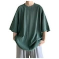 thumbnail image 1 of Men Summer Tops Mens Athletic Long Sleeve Tee Top Pack Men Summer Shirts Lady Athletic Short Workout Wear Long Sleeve Polyester Spandex Shirt Fitted Layering Tee Neck Fitted Green L, 1 of 4