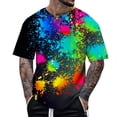 thumbnail image 1 of Men Summer Tops Mens Athletic Tops Men Shirts Long Sleeve Shirt Plain Stretchy Top Loose Fit Top Phrasing Shirt Casual Summer Striped Tee Stripe Shirts for Exercise Clothes Male All Print Green L, 1 of 4