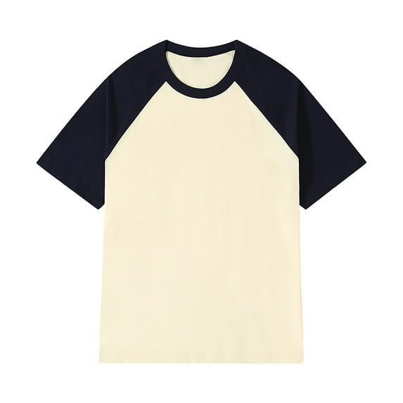 Men Summer Tops Mens Layering T Shirt Men Short Sleeve Athletic Top Juniors Active Shirts Mens Shirts Workout Pack Oversized T Small N Tech 7 Chicken Hat Loose Men's Patchwork Round Neck Light Blue XS