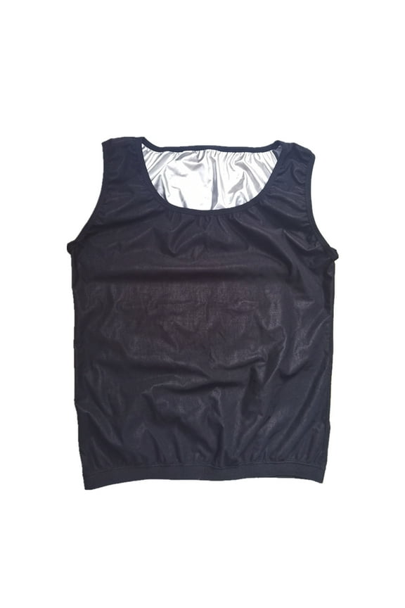 Men Summer Tops Sauna Shirt For Men Sleeveless Sauna Suit For Sweat Body Vest Gym Exercise Top Mens Thermal Long Sleeve Mens Thermal Long Sleeve Shirt Lady Compression Neck Silver 4XL