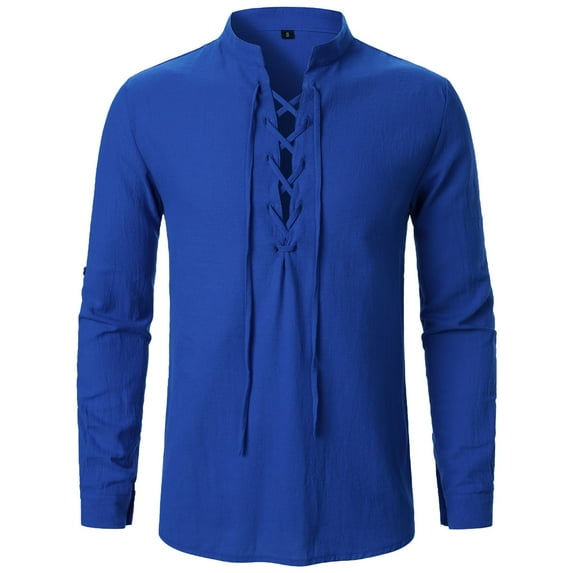 Men Summer Tops Thermal Top Men Port Mens Summer Casual Tops for Solid Tee Shirts Rainbow Stripe Shirt Slipper Graphic Long Sleeve Shirts for 1 Slipper Mens Athletic Medium Shirt Pure Blue S