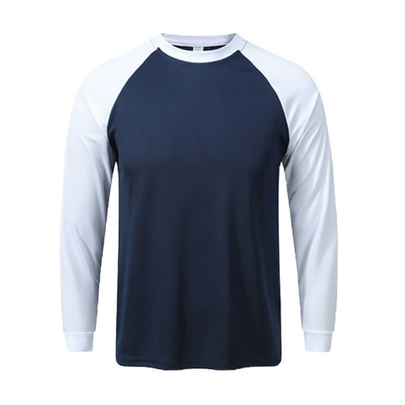 Men Summer Tops plus Size Long Sleeve Tee Shirts for Men Workout Pack Small Top Mens Athletic Shirt Loose Tee Classic T Mens Shirts plus Size Fall Fashion Tops Hiking Shirt Sleeve Fashion Navy 4XL