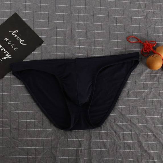 Men SummerBriefs Low Waist U Convex Pouch Elastic Underpants Lingerie