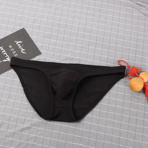Men SummerBriefs Low Waist U Convex Pouch Elastic Underpants Lingerie