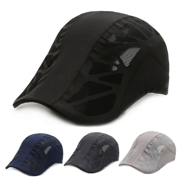 Men Sun Hat Hollow Out Mesh Sun Protection Quick Dry Summer Advanced Hat for Running Golf Fishing