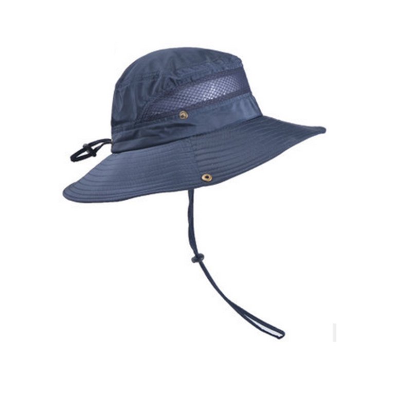 Men Sun Hat Western Cowboy Hat Bucket Hats with UV Protection, Outdoor Wide  Brim Breathable Fisherman Hat for Fishing Beach Golf 