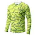 thumbnail image 1 of Sponeed UV Shirt Long Sleeve Men Rash Guard Swim Shirt SPF Shirt Long Sleeve Shirts for Men Yellow XL, 1 of 5