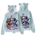 thumbnail image 1 of Men Sundrop and moondrop 3D Figure Printed Sweatshirt Adult Moondrop Sundrop Cat's Ear Shaped Hoodie, 1 of 4