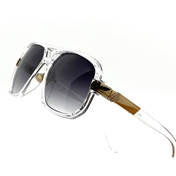 Men Sunglasses Hip Hop Luxury Model Clear Lens Square Sophisticated Gang