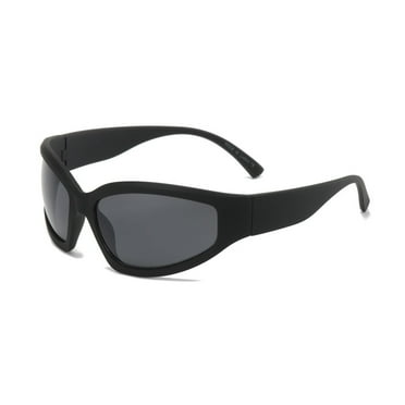 Men Sunglasses Nose Masked Shades Fashion Hip Hop Street Black Lens
