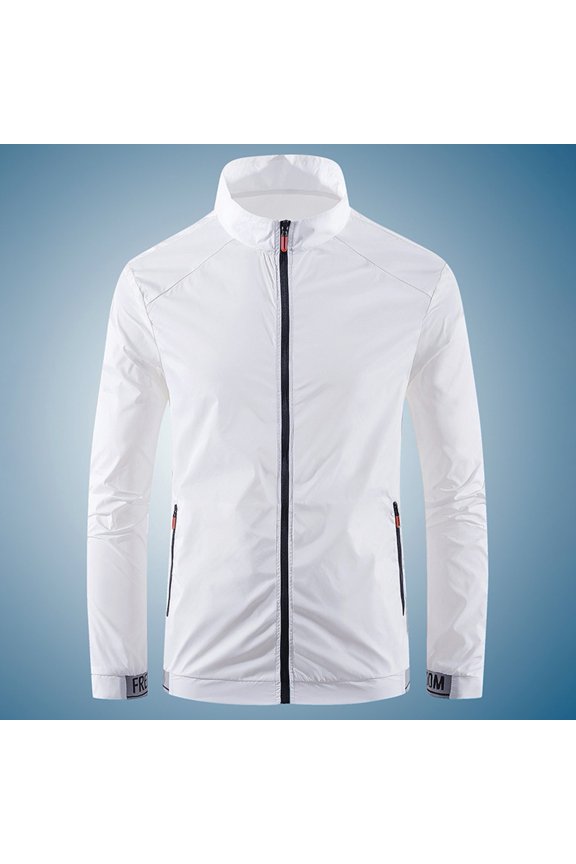 Men Sunscreen Coats Breathable Sports Waterproof Jacket Sun Protection Clothing