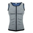 thumbnail image 1 of Men Sweat Vest Waist Trainer, Workout Sauna Vest for Men, Men Sauna Sweat Suit Body Shaper, Gray, 2XL, 1 of 8