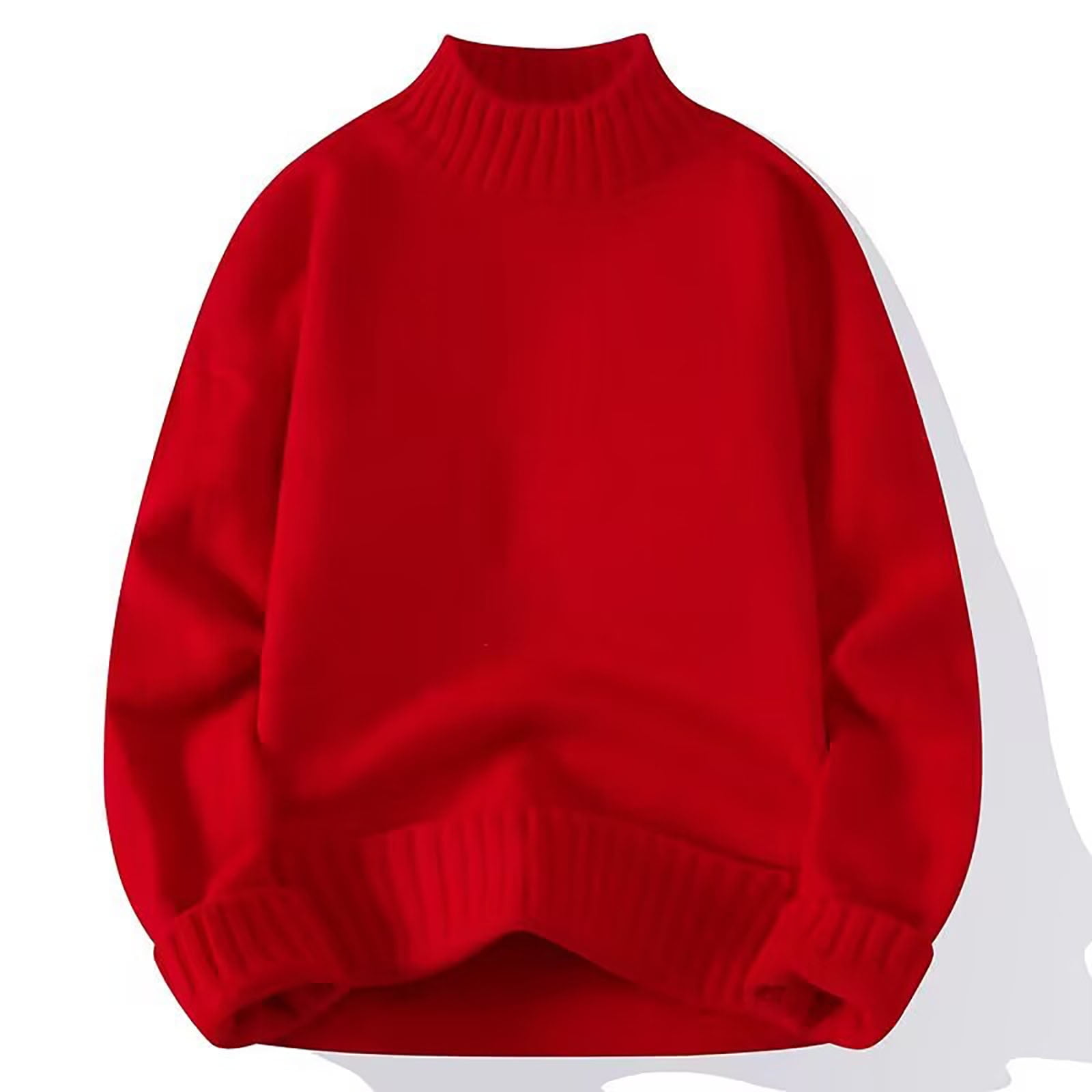 Men's casual pullover warm long sleeve sweater main image 1