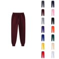 thumbnail image 1 of Men Sweatpants 2026 Fall Winter Casual Elastic Waist Drawstring Lined Joggers with Pockets Trousers, 1 of 5