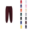 thumbnail image 1 of Men Sweatpants 2026 Fall Winter Casual Elastic Waist Drawstring Lined Jogging Sweatpants Trousers with Pockets, 1 of 5
