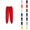 thumbnail image 1 of Sweatpants for Men 2026 Fall Winter Fashion Elastic Waist Drawstring Lined Jogging Sweatpants Trousers with Pockets, 1 of 5