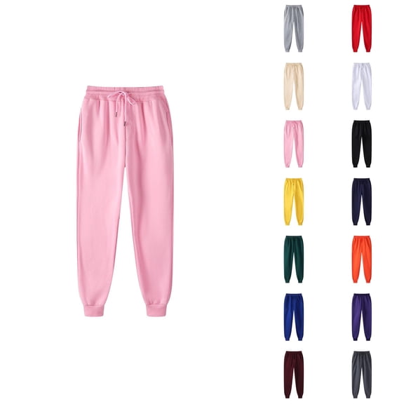 Men Sweatpants 2026 Fall Winter Fashion Elastic Waist Drawstring Lined Jogger Sweatpants Trousers with Pockets