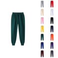 thumbnail image 1 of Men Sweatpants 2026 Fall Winter Fashion Elastic Waist Drawstring Lined Jogger Sweatpants Trousers with Pockets, 1 of 5