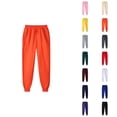 thumbnail image 1 of Men Sweatpants 2026 Fall Winter Trendy Elastic Waist Drawstring Lined Joggers Trousers with Pockets, 1 of 5