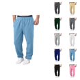 thumbnail image 1 of Men Sweatpants 2026 Trendy Elastic Waist Drawstring Relaxed Fit Wide Leg Casual Pants Trousers with Pockets, 1 of 9