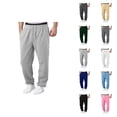 thumbnail image 1 of Men Sweatpants 2026 Trendy Elastic Waist Drawstring Relaxed Fit Wide Leg Casual Pants Trousers with Pockets, 1 of 9