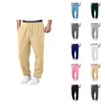 thumbnail image 1 of Men Sweatpants 2026 Trendy Elastic Waist Drawstring Wide Leg Relaxed Fit Casual Pants with Pockets Trousers, 1 of 9