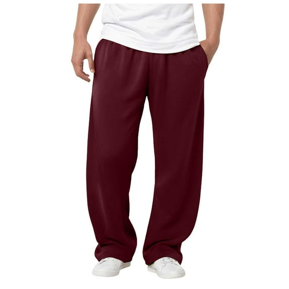 Men Sweatpants Baggy Sweatpants Men's Baggy Sweatpants Wide Leg Lounge Sweat Pants with Pockets