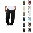 thumbnail image 1 of Men Sweatpants Big And Tall 2026 Fashion Elastic Waist Drawstring Loose Fit Casual Harem Pants with Pockets Trousers, 1 of 7