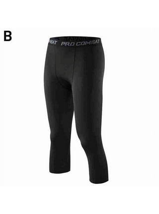 Men's Compression Pants Workout Athletic Leggings Running Gym Tights with  Pockets