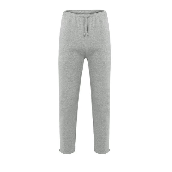 Men Sweatpants Open Bottom Elastic Waist Drawstring Athletic Gym Workout Mens Joggers Comfy Sporty Lounge Trousers with Pockets,Z02-Grey,XXXL