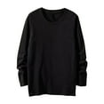 thumbnail image 1 of Men Sweatshirt Plain Cotton Long Sleeve Tops Casual Solid Color Round Neck Shirts Spring Fall Pullover Comfortable Sports Sweatshirts Loose Sweaters Workwear Mens Sweatshirts, 1 of 6