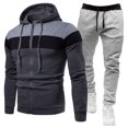 thumbnail image 1 of Men Sweatsuits 2 Piece Sets, Men's Tracksuits Hoodie Outfit Sweatsuit with Pockets Hooded Athletic Tracksuit Casual Jogging Sweatsuits (XXXL,Dark Gray), 1 of 4