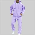 thumbnail image 1 of Men Sweatsuits Sets Sweat Suits 2 Piece Set Sweatsuit Zip/Pullover Hoodie and Sweatpants Set Jogging Suit Tracksuits, 1 of 5